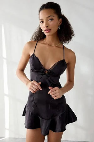 Celeste Satin Slip Dress